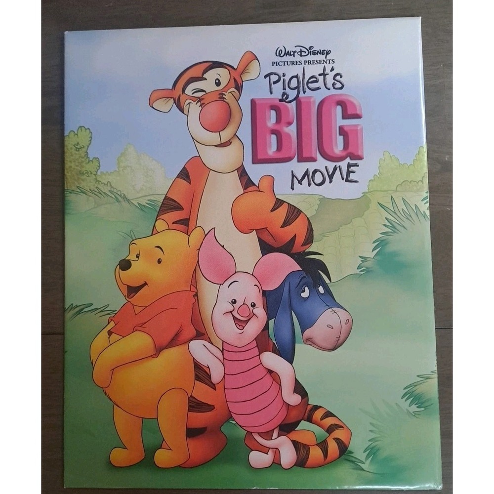 Piglets Big Movie Lithograph Print‎ Set 2002 Disney Store Exclusive 4 pc 11x14